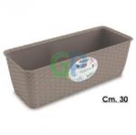 Stefanplast - Сандъче за цветя Natural Line 30 см - беж (73602)