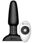 b-Vibe - Rimming Remote Control Plug Black távirányítható anál vibrátor