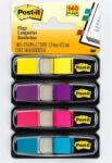 Post-it Oldaljelölõ 3M Post-it 683-4AB műanyag index 12x43mm élénk (LPJ6834AB) - tonerpiac