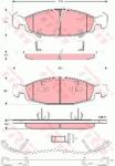 TRW set placute frana, frana disc TRW COTEC GDB4120 (GDB4120)