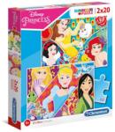 Clementoni SuperColor - Disney Hercegnők 2x20 db-os (24766)