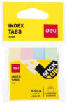 Deli Index adeziv hartie 12*50mm 4 culori 100 file deli (DLEA10902)