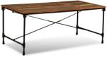 vidaXL Masă de bucătărie, 180 cm, lemn masiv reciclat (243995)