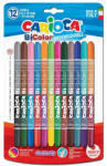 CARIOCA Carioci scolare Carioca Bi-Color, 12 bucati, 24 culori (SD-SKR069)