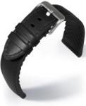  EULIT Eutec Waterproof bőr óraszíj, fekete 20mm - orabox