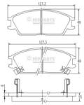 NIPPARTS set placute frana, frana disc NIPPARTS J3600539 (J3600539)