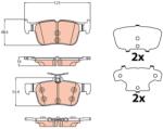 TRW set placute frana, frana disc TRW GDB2133 (GDB2133)