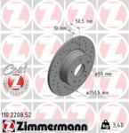 ZIMMERMANN Disc frana ZIMMERMANN SPORT Z 110.2208. 52 (110.2208.52)