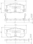 NIPPARTS set placute frana, frana disc NIPPARTS J3611034 (J3611034)