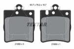 TEXTAR set placute frana, frana disc TEXTAR Q+ 2189803 (2189803)