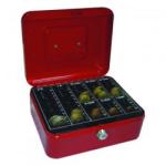 Q-CONNECT Метална каса 20x16x9cm KF03318 червена