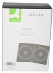 Q-Connect Кутия за dvd двойна черна 5бр