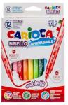 CARIOCA Флумастери с 2 върха 12 цвята