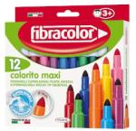 Fibracolor Флумастери Colorito Maxi 6мм 12 цвята