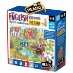 Headu Puzzle Educativ Headu - Invata Engleza, Ferma, 108 piese (HE20997)