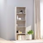 vidaXL Bibliotecă cu 5 rafturi, gri beton, 60x30x189 cm, PAL (800994) Biblioteca