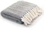 vidaXL Cuvertură de pat, bumbac, bleumarin, 160x210 cm (245322) Patura