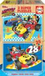 Educa Puzzle 2 in 1 (25+25 piese) Mickey & the Roadster Racer Puzzle