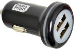 Carpoint Incarcator auto Carpoint pentru USB de la priza auto , 2xUSB, 12V/ 24V, iesire 5V 2.4A Kft Auto (517009)