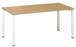 Alfa Office Alfa 200 irodai asztal, 160 x 80 x 74, 2 cm, egyenes kivitel, bükk Bavaria mintázat, RAL9010