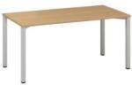 Alfa Office Alfa 200 irodai asztal, 160 x 80 x 74, 2 cm, egyenes kivitel, bükk Bavaria mintázat, RAL9022