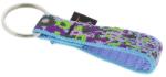  Lupine kulcstartó (Purple Pansies 1, 9 cm széles) (KEY66221)