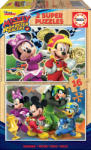 Educa Puzzle 2 in 1 (16+16 piese) Mickey and The Roadster Races Puzzle