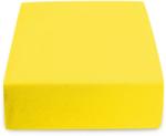  Cearsaf Jersey pentru patut copii cu elastic galben 60x120 cm