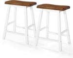 vidaXL Scaune de bar, 2 buc. , lemn masiv (245546)
