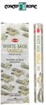 HEM Betisoare Parfumate Salvie Alba cu Vanilie HEM - 15 g - Purificarea Dulce a Sufletului - Incense Sticks - 1 Set