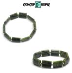  Bratara Jad Nefrit Diametru 58 mm - Dreptunghi 17x12 mm - Accesorii AG 925 - 1 Buc