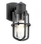 Kichler Aplica exterior Kichler Suri S, H: 28, 6 cm, 1x60W E27, IP44, finisaj negru, KL-SURI-S (KL-SURI-S)