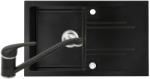 FERRO Set Chiuveta bucatarie Ferro Mezzo II 1 Cuva si Picurator 78x48 cm GRAFIT si Baterie Ferro FREYA stativa bucatarie BRF4B