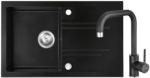 FERRO Set Chiuveta bucatarie Ferro Mezzo II 1 Cuva si Picurator 78x48 cm GRAFIT si Baterie Ferro FREYA stativa bucatarie BRF42B