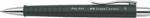 Faber-Castell Golyóstoll, 0, 7 mm, nyomógombos tolltest, fekete tolltest, FABER-CASTELL "Poly Ball", kék (TFC241199) - officesprint