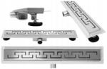Rea Set rigola pentru dus plus capac 80 cm Rea Greek Inox (5902557301294)