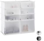 LACY Cipőtartó, 8 Tároló Rekesszel, 3 Színben