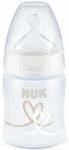 Nuk FC + hőmérséklet jelzős cumisüveg 150 ml, fehér