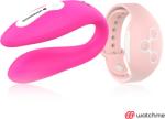 Wearwatch Dual Pleasure párvibrátor - rózsaszín/korall