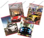  Autós - Running Fehér autó 1. osztályos vonalas füzet, A5/14-32 (COR_2018_UNRUN532K)