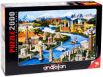 Anatolian Puzzle Anatolian din 2000 de piese - Atractii turistice cunoscute (3941) Puzzle
