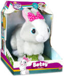 IMC Toys Club Petz: Betsy iepuraș interactiv - cu fundiță mov (95861)