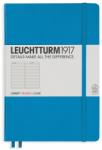 LEUCHTTURM1917 Caiet cu elastic A5, 125 file, dictando, Leuchtturm1917 albastru azur LT346693