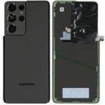 Samsung Galaxy S21 Ultra G998B - Akkumulátor Fedőlap (Phantom Black) - GH82-24499A Genuine Service Pack, Phantom Black