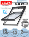 Velux Fereastra mansarda VELUX GLU 0051B, poliuretan, 2 sticle, maner jos (GLU FK06 0051B)