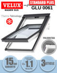Velux Fereastra mansarda VELUX GLU 0061, poliuretan, 3 sticle, maner sus (GLU CK02 0061)