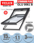 Velux Fereastra mansarda VELUX GLU 0061B, poliuretan, 3 sticle, maner jos (GLU CK04 0061B)