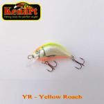 Kenart Vobler KENART Hunter Floating, 4cm/4gr, YR, Yellow Roach (HU4F-YR)