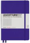 LEUCHTTURM1917 Caiet cu elastic A5, 125 file, matematica, Leuchtturm1917 violet LT346686