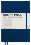 LEUCHTTURM1917 Caiet cu elastic A5, 125 file, matematica, Leuchtturm1917 albastru navy LT342923